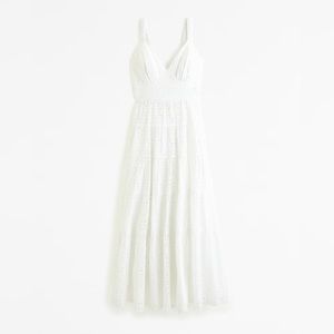 Abercrombie eyelet maxi dress- bridal